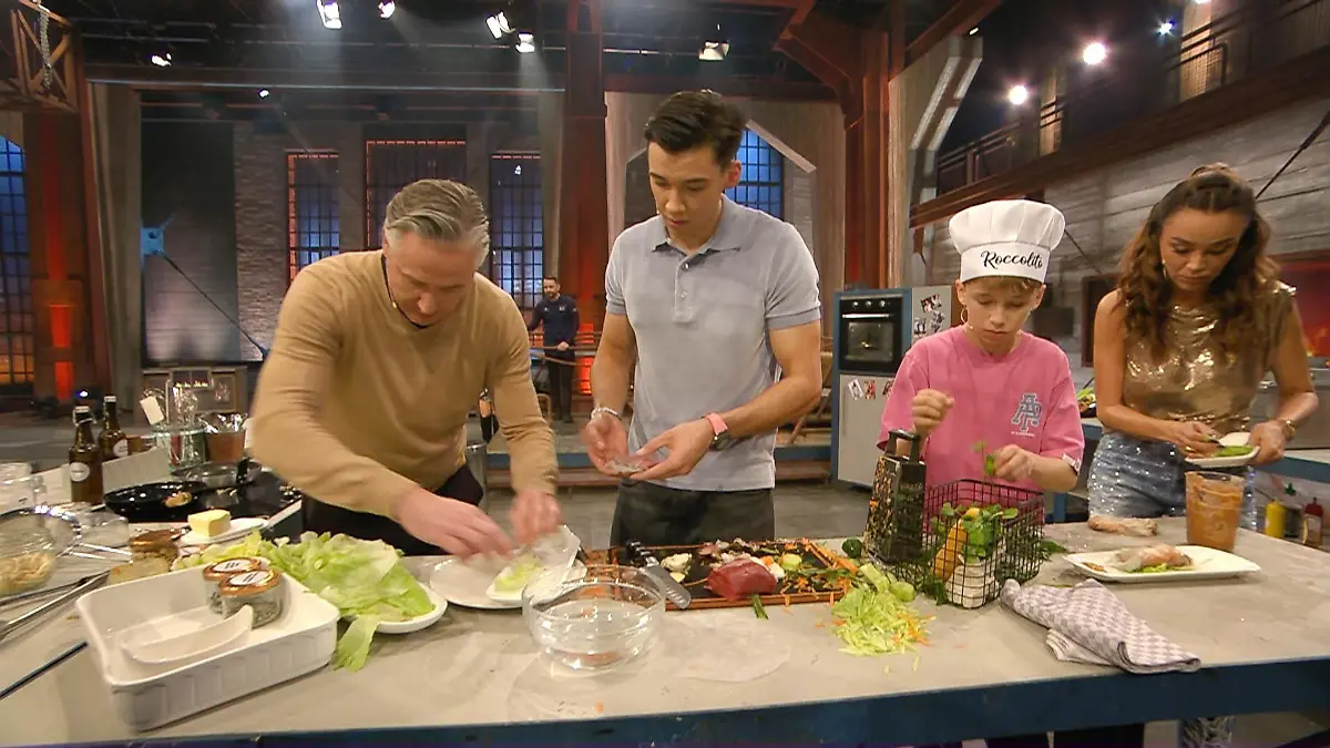 v.l.: Franjo Pooth, Diego Pooth, Rocco Pooth, Verona Pooth