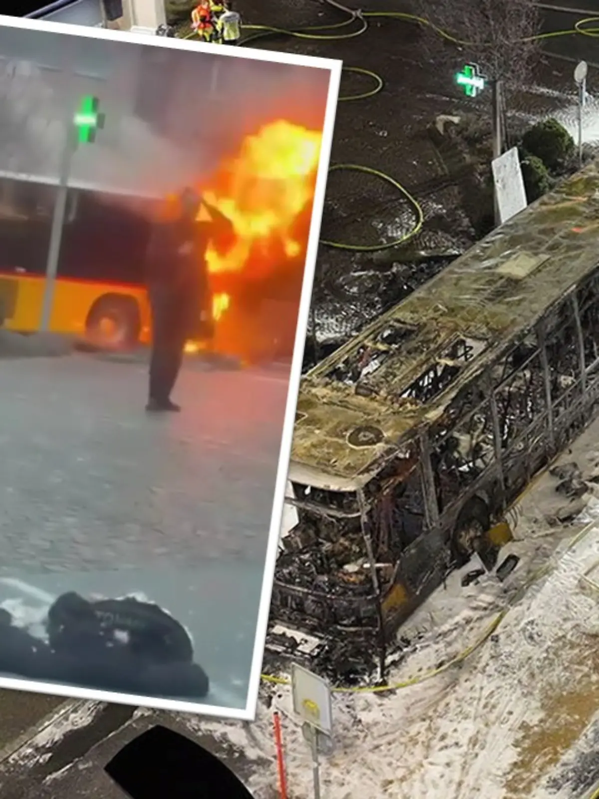 Bild zu: "Schweizer Brandstifter (65) soll vor der Tat überschuldet in Wohnmobil gelebt haben "