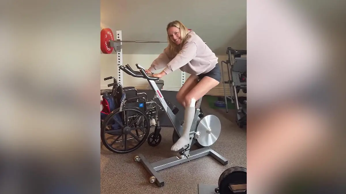 Großer Meilenstein nach Horror-Sturz! Ski-Star Lindsey Vonn tritt wieder in die Pedale Entspannen? Nicht bei ihr!