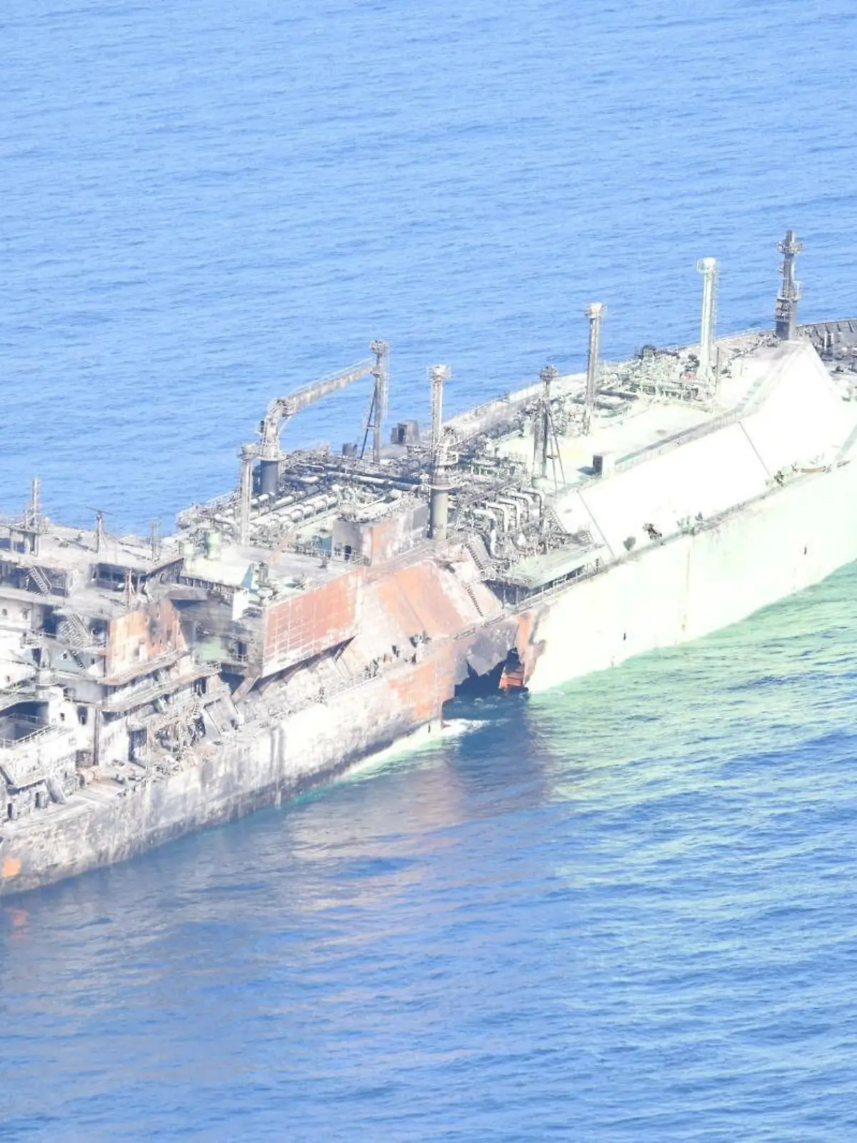 A Russian LNG tanker, Arctic Metagaz, damaged earlier this month and currently adrift without crew, floats in international waters in the Mediterranean Sea between Malta and the Italian islands of Lampedusa and Linosa, in this handout picture released on March 13, 2026. Marina Militare/Handout via REUTERS ATTENTION EDITORS - THIS PICTURE WAS PROVIDED BY A THIRD PARTY.