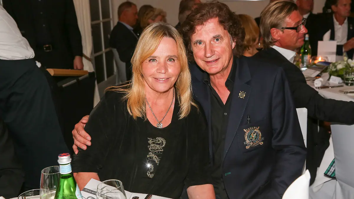 Olaf Malolepski mit Ehefrau Sonja beim Charity Kinderträume Golf Cup 2014 auf dem Golfplatz Sankt Leon-Rot am Freitag 12.September 2014 in St.Leon Rot bei Heidelberg