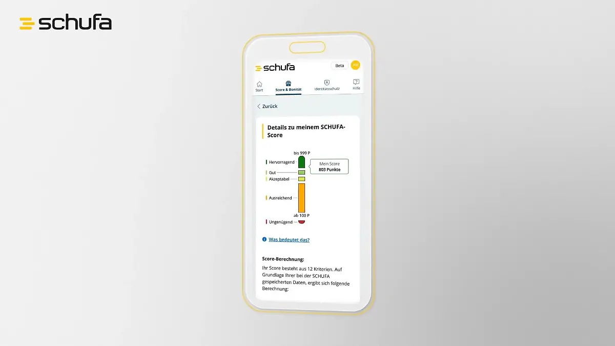 Neues SCHUFA-System Score berechnen Bonität