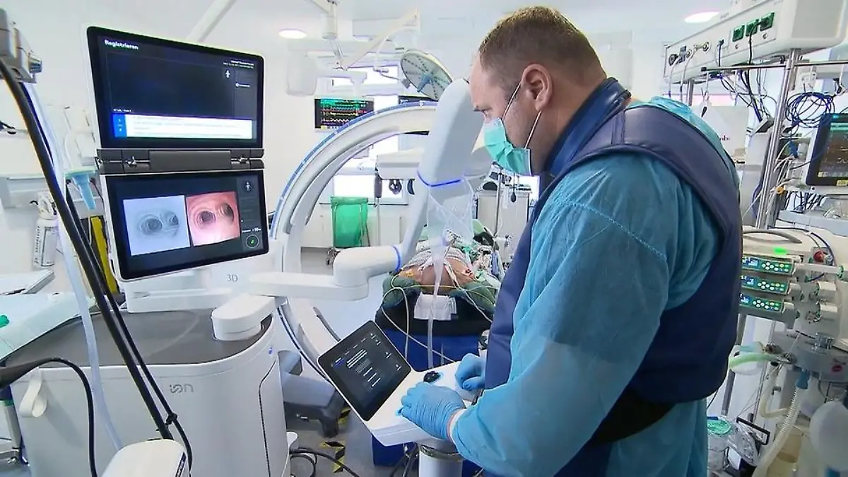 Robotertechnik für Lungenkrebs-Früherkennung Thoraxzentrum Ruhrgebiet