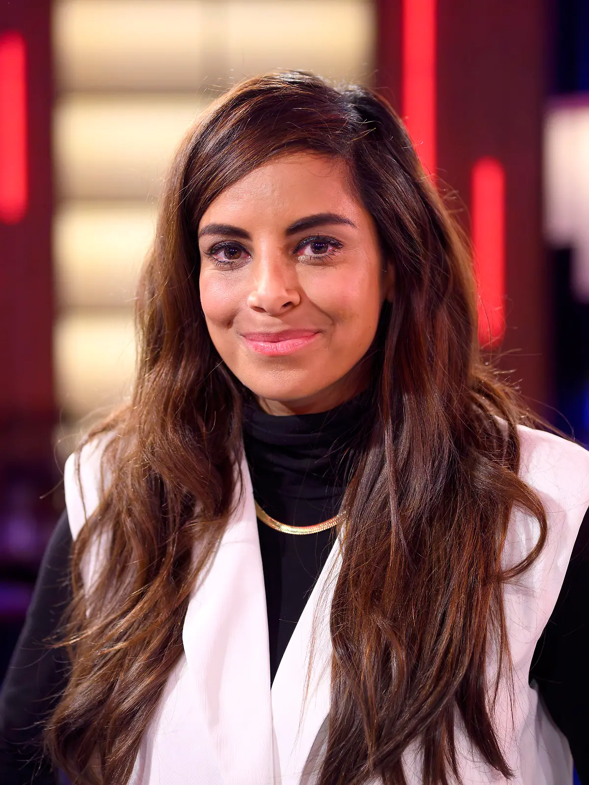 Schauspielerin Collien Fernandes bei der Aufzeichnung des „Kölner Treff” im März 2026