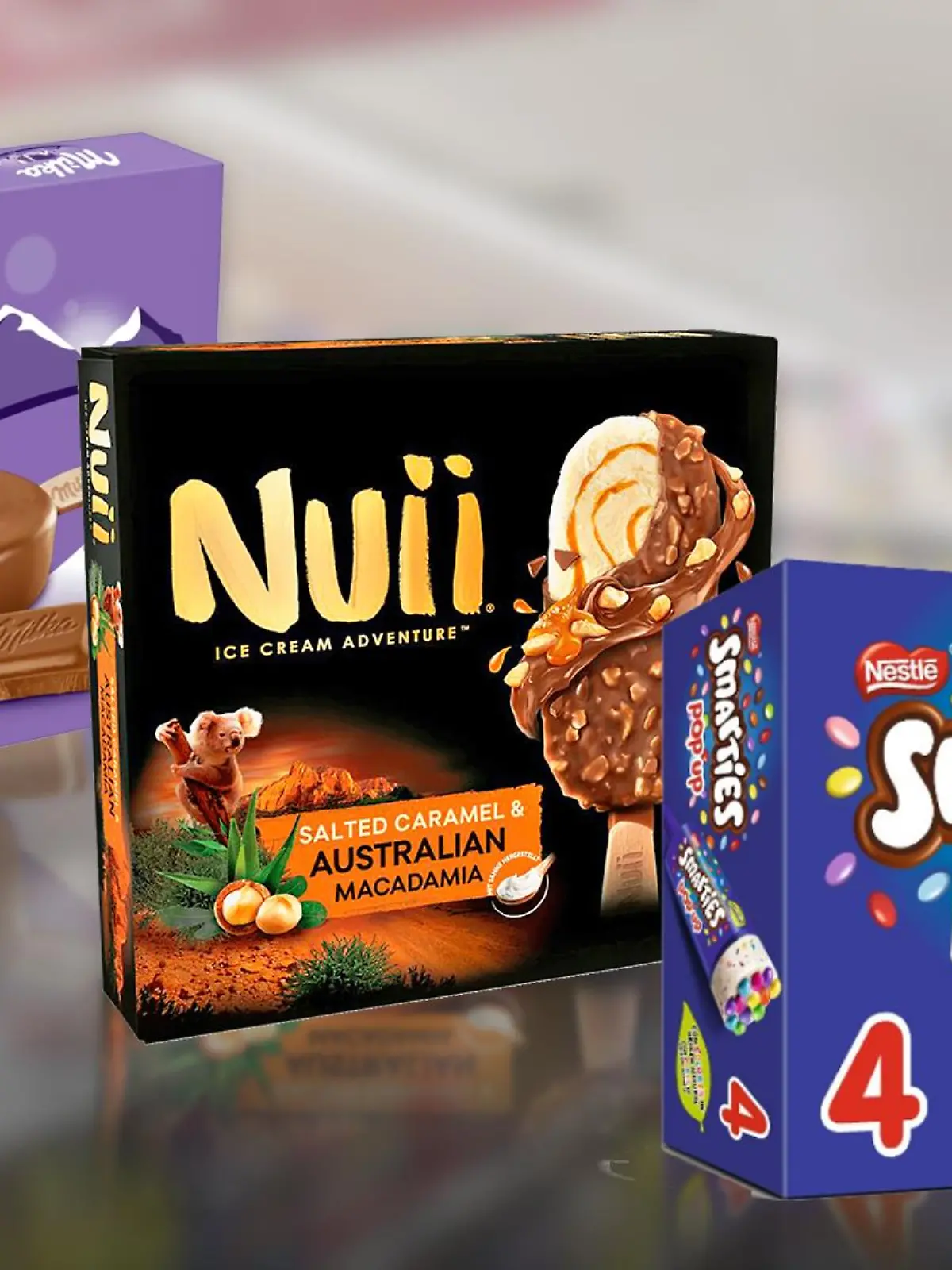Froneri ruft einzelne Chargen Milka, Nuii und Smarties Eis zurück.