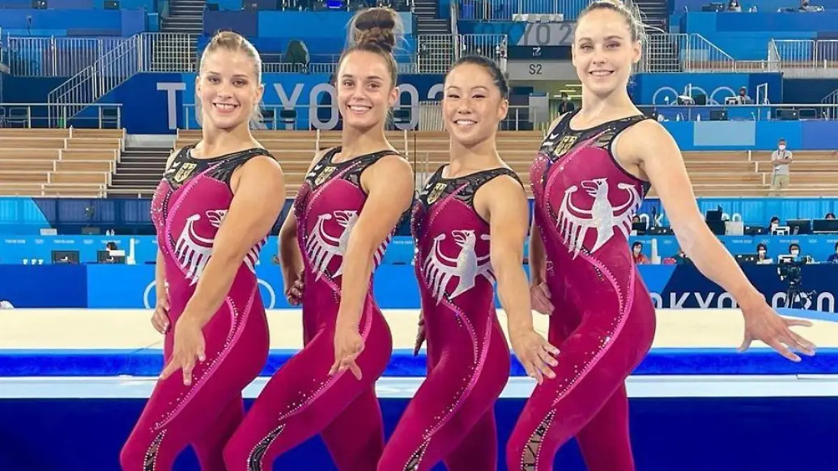 Deutschlands Turnerinnen tragen bei Olympia in Tokio Ganzkörper-Anzüge