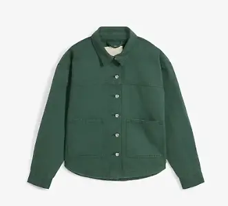 Shacket aus reiner Baumwolle