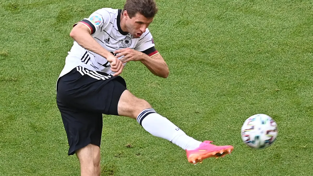 Fussball, Herren, Saison 2020/21, Euro 2020, Gruppe F 2. Spieltag in München, Portugal - Deutschland, Thomas Müller Deutschland, 19.06. 2021, *** Football, men, 2020 21 season, Euro 2020, Group F 2 matchday in Munich, Portugal Germany, Thomas Muller Germany , 19 06 2021, Copyright: xMatthiasxKochx 