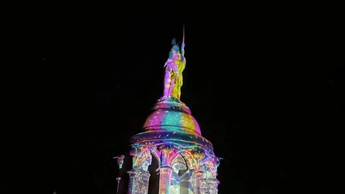 Lichtspektakel am Hermannsdenkmals Denkmal mit Strahlkraft
