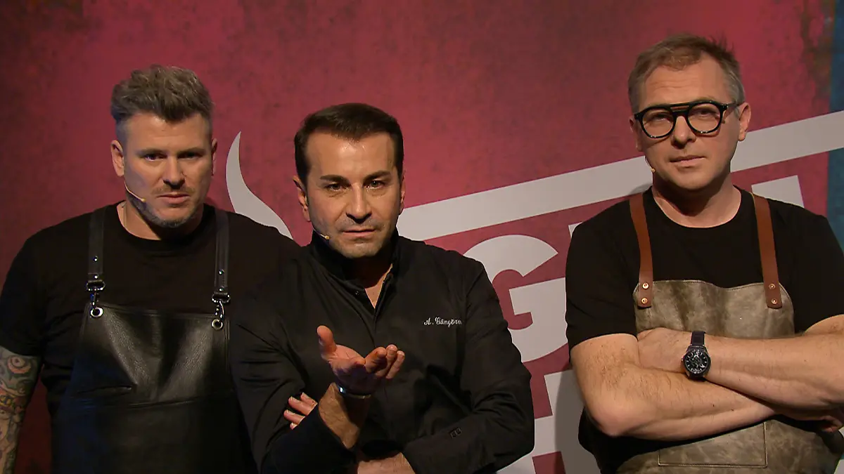 Grill den Henssler: Daniel Gottschlich, Ali Güngörmüs und Max Stiegl