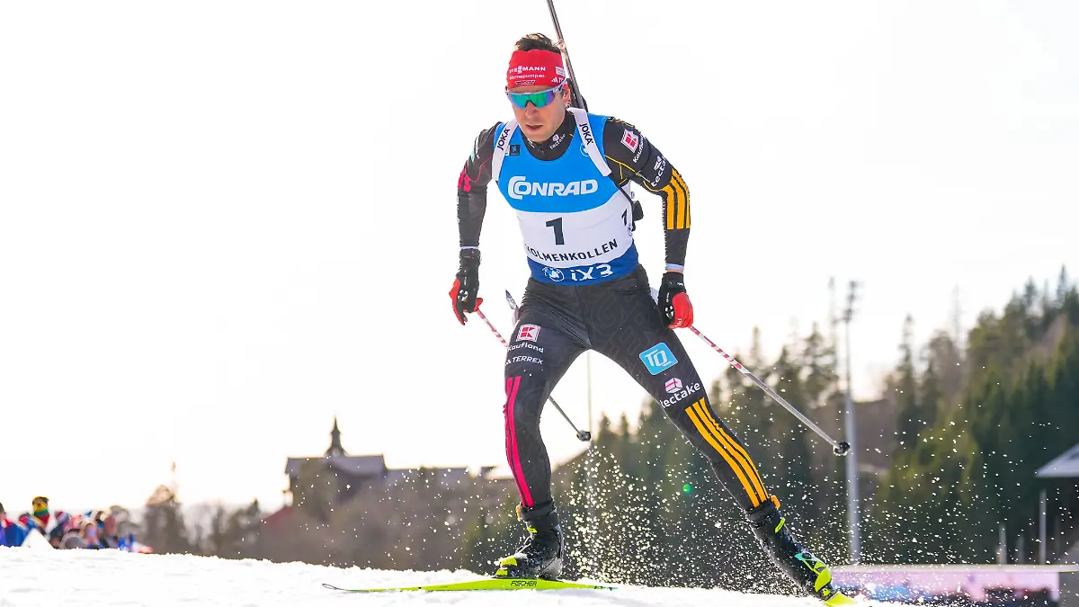 Philipp Nawrath auf der Strecke am Holmenkollen.