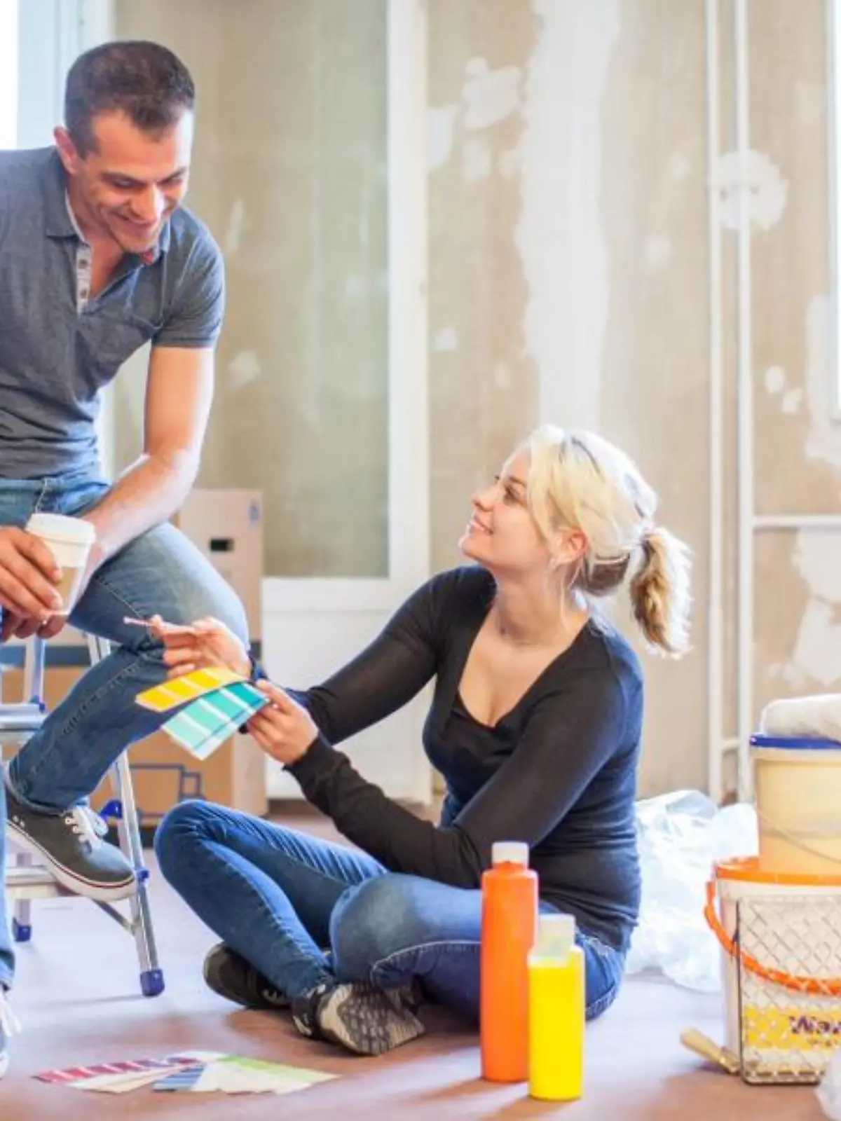 Streichen, Böden verlegen