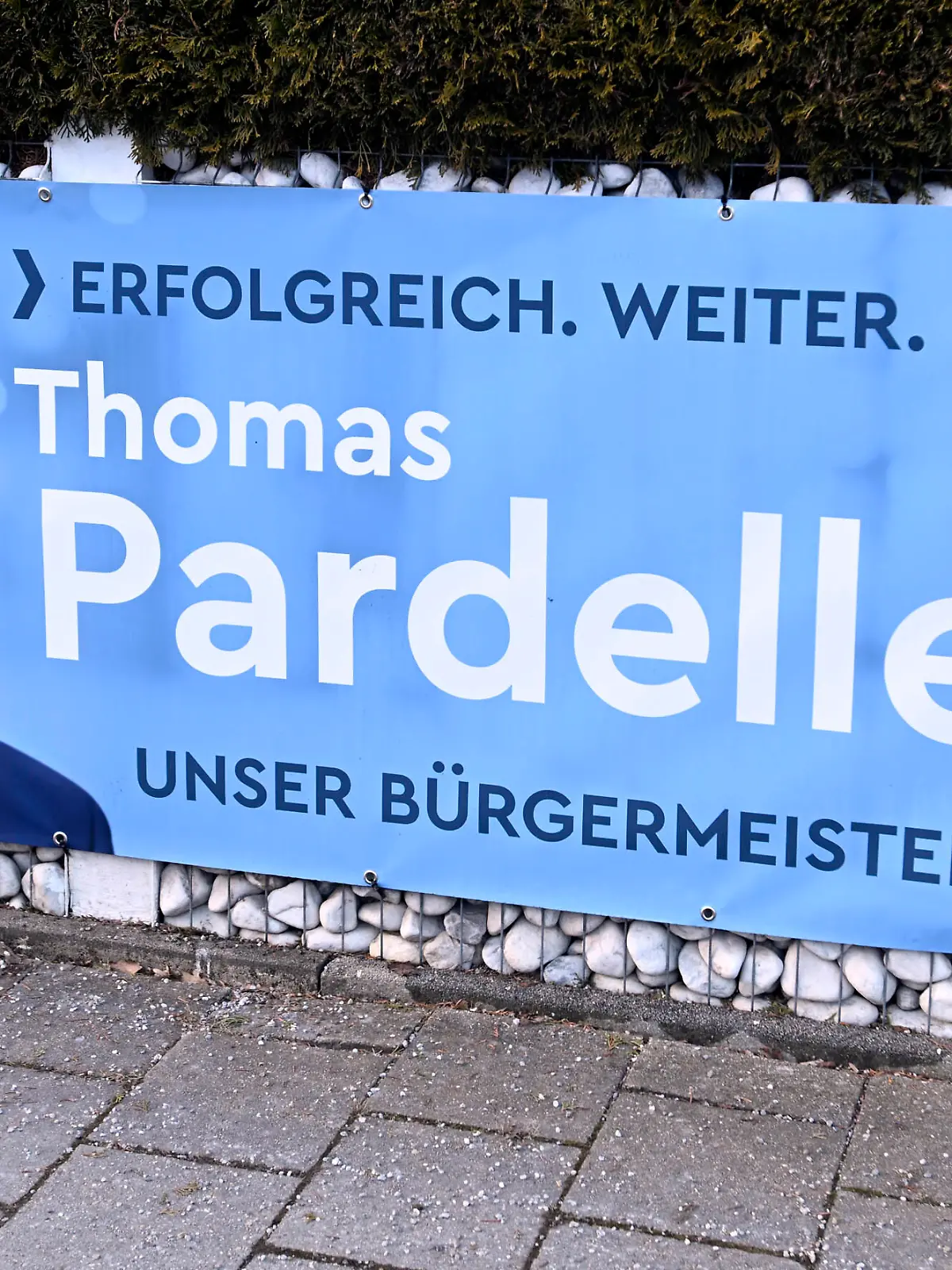 Neubiberg: CSU Wahlplakat mit Thomas Pardeller