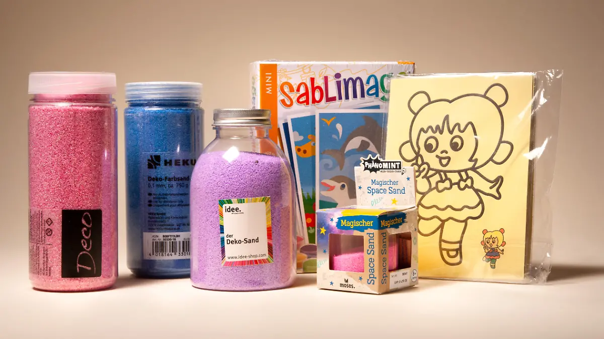 In diesen Spielsanden fand Stiftung Warentest Asbestfasern.