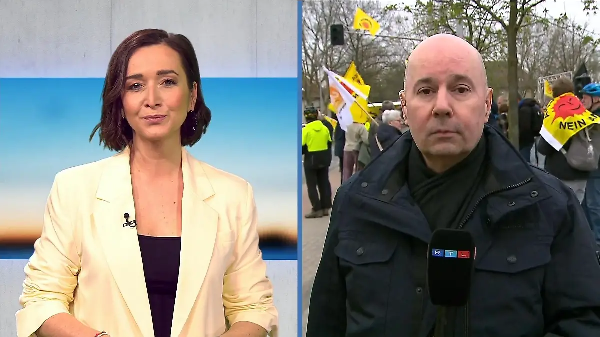 Live-Schalte zu RTL WEST Reporter Parviz Khosrawi Atommülltransport durch NRW