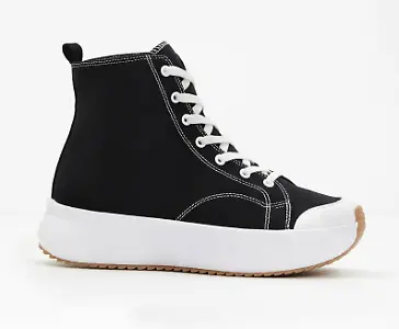 High-Top-Sneaker mit Plateausohle