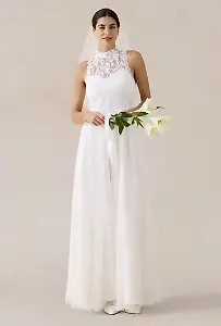 Brautkleid aus Tüll und Spitze