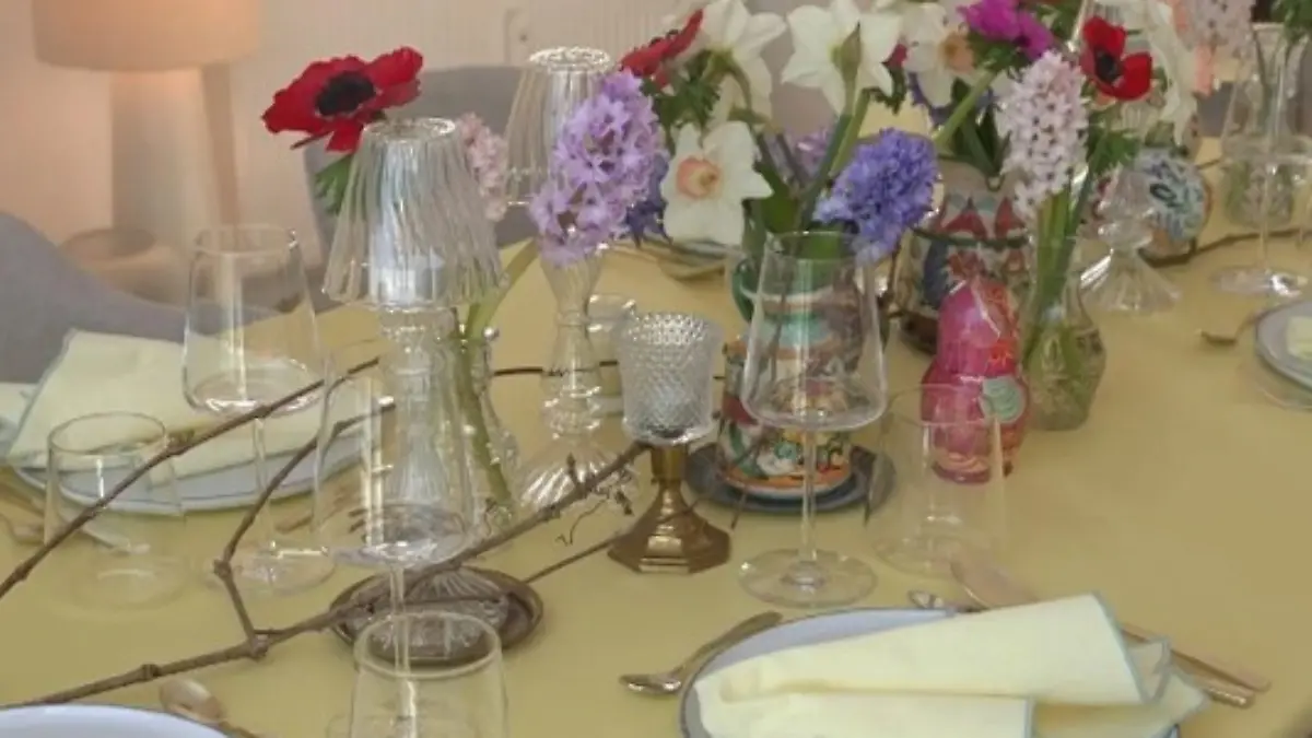 Christins Dinner-Tafel nach dem Make-over