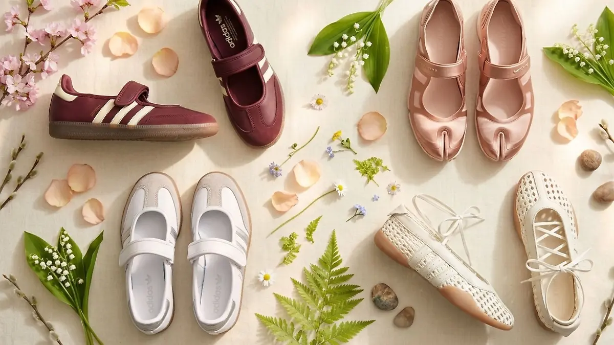 Verschiedene Ballerinas zusammen in einer Collage