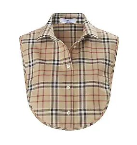 Peter Hahn Blusenkragen mit Karo-Dessin