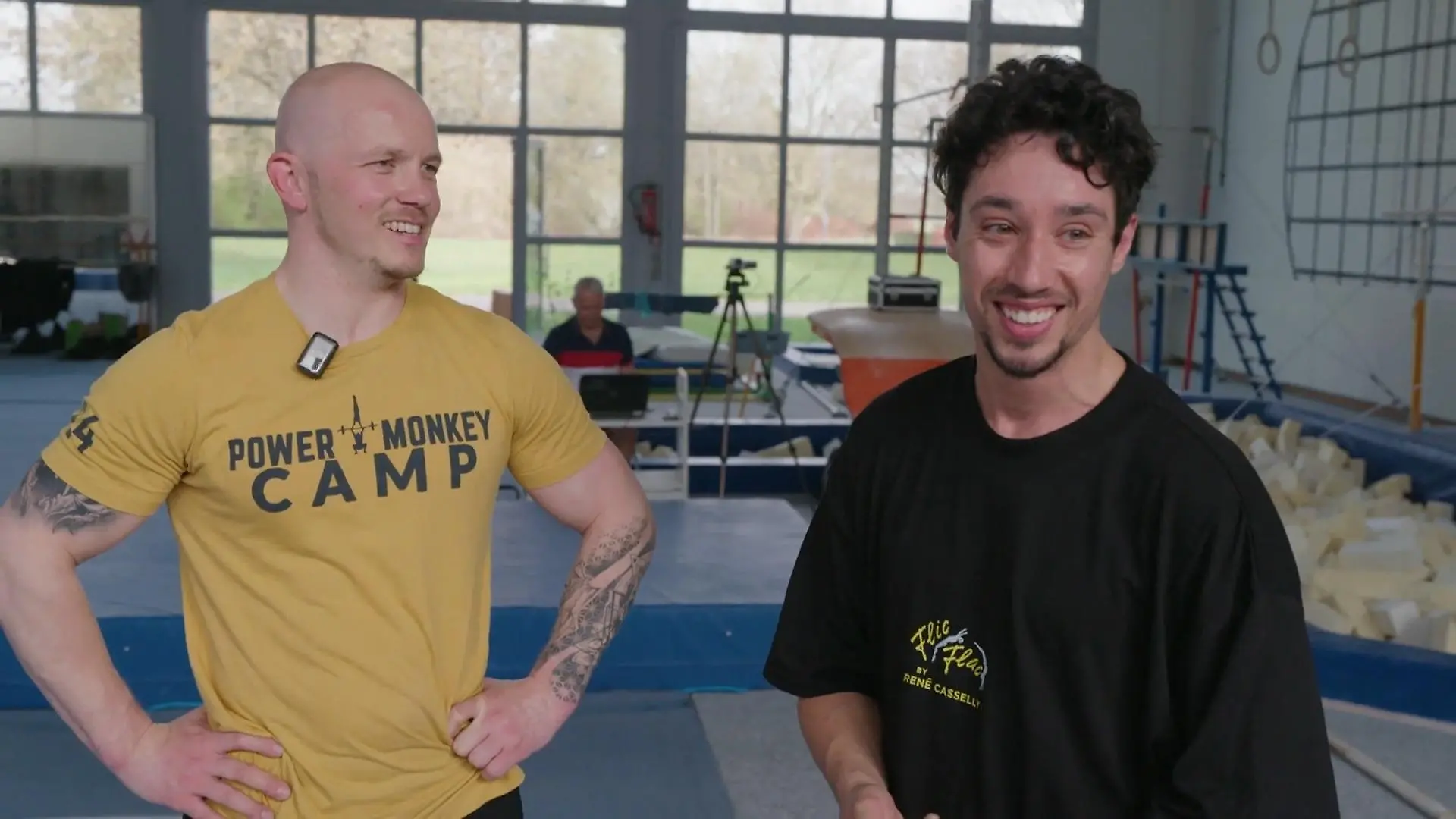 René Casselly macht Fabian Hambüchen fit für die Manege.