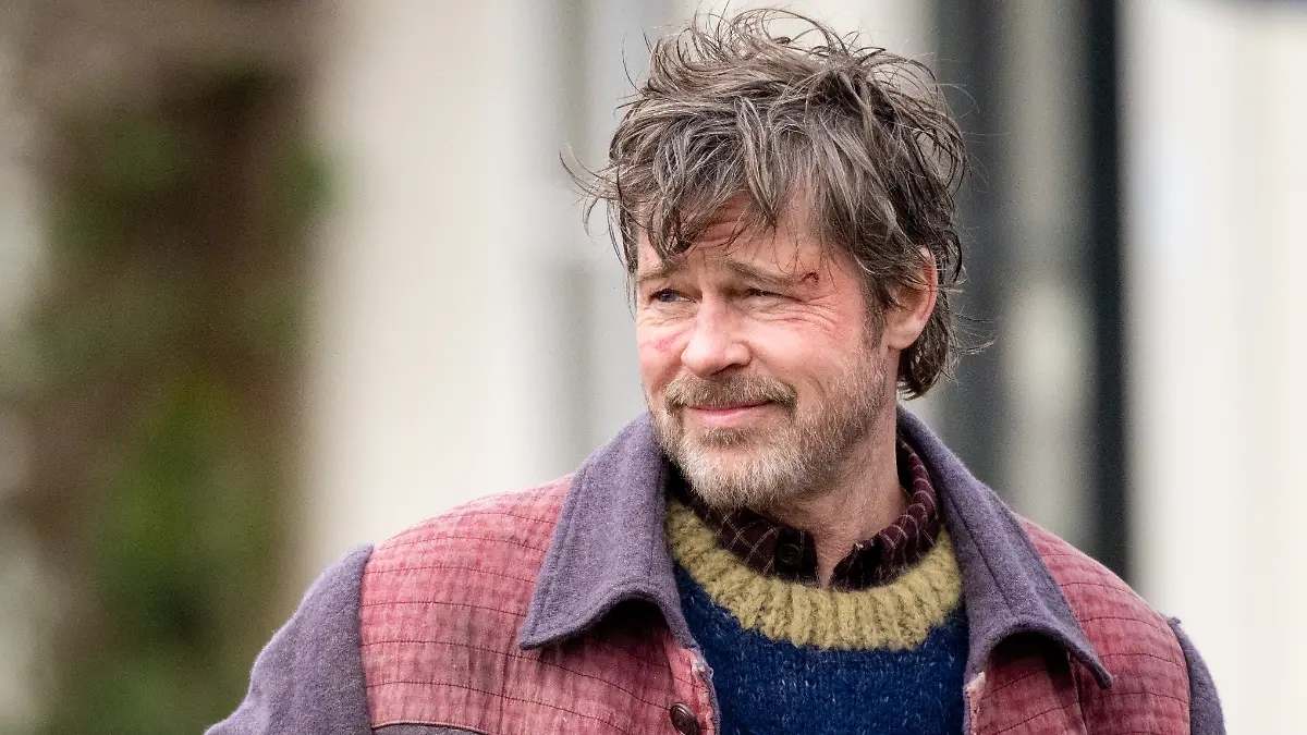 Brad Pitt in Amsterdam for the filming of the Hollywood movie The Riders.