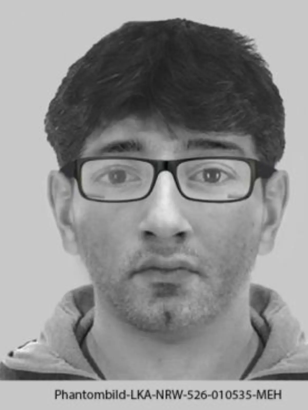 Mit diesem Phantombild sucht die Polizei nach dem Täter.