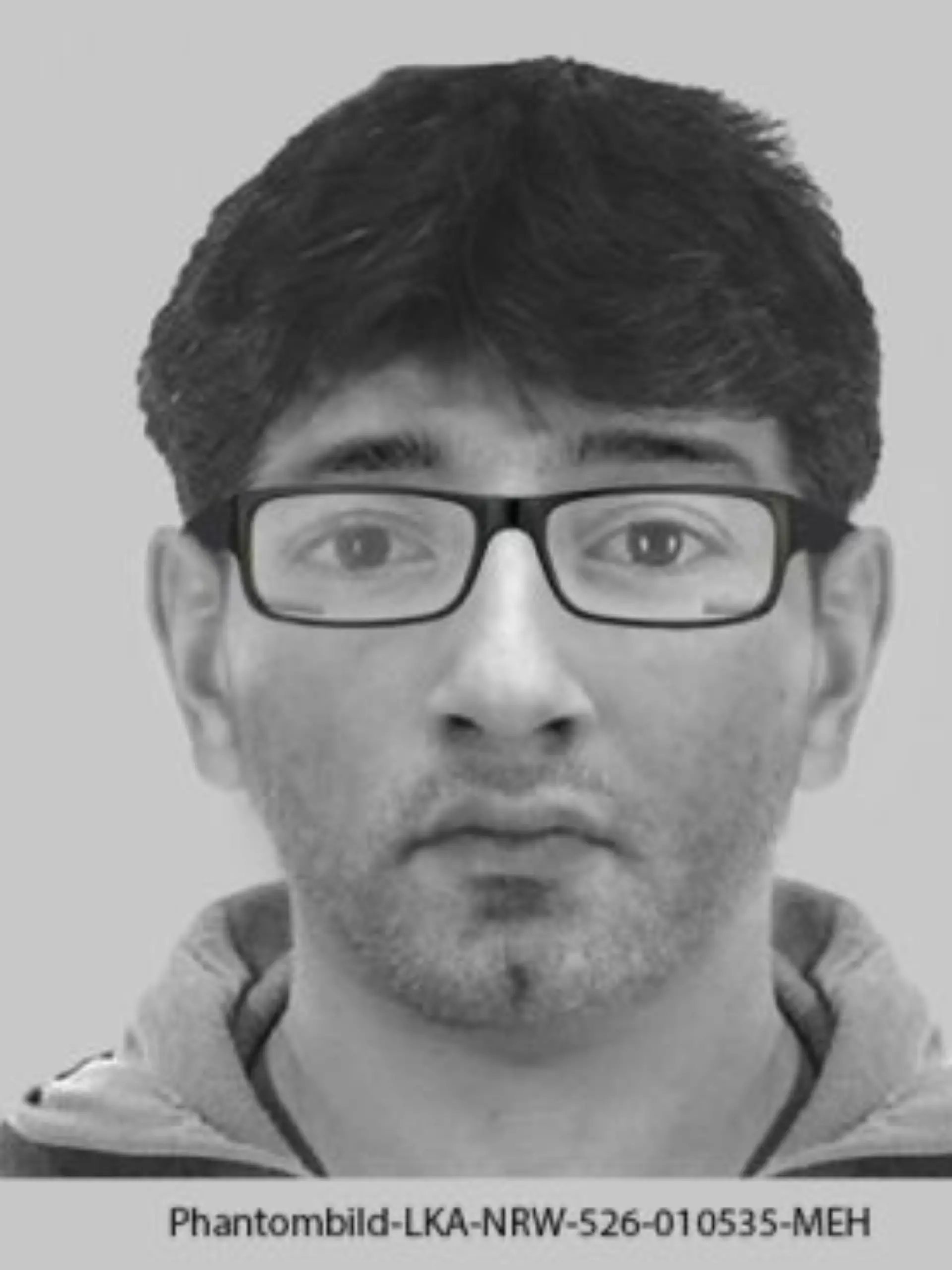 Mit diesem Phantombild sucht die Polizei nach dem Täter.