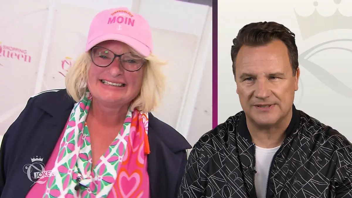 Britta zeigt auf dem Catwalk, wie flippig und verspielt ihr Look wirklich ist Britta auf dem Laufsteg