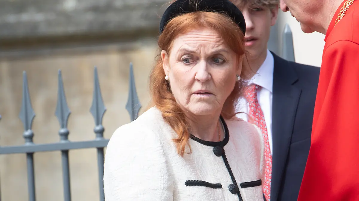 Sarah Ferguson - The Duchess of York depart an Easter Service at St. George's Chapel, Windsor Castle, London, England, UK on Sunday 20 April, 2025., Credit:Justin Ng / Avalon