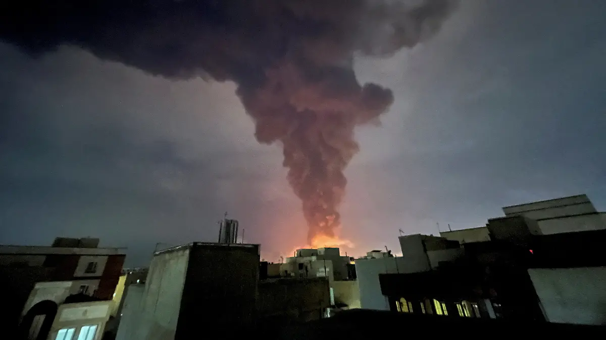 Smoke rises following an explosion, amid the U.S.-Israeli conflict with Iran, in Tehran, Iran, March 7, 2026. Picture taken with a mobile phone. Majid Asgaripour/WANA (West Asia News Agency) via REUTERS ATTENTION EDITORS - THIS PICTURE WAS PROVIDED BY A THIRD PARTY      TPX IMAGES OF THE DAY
