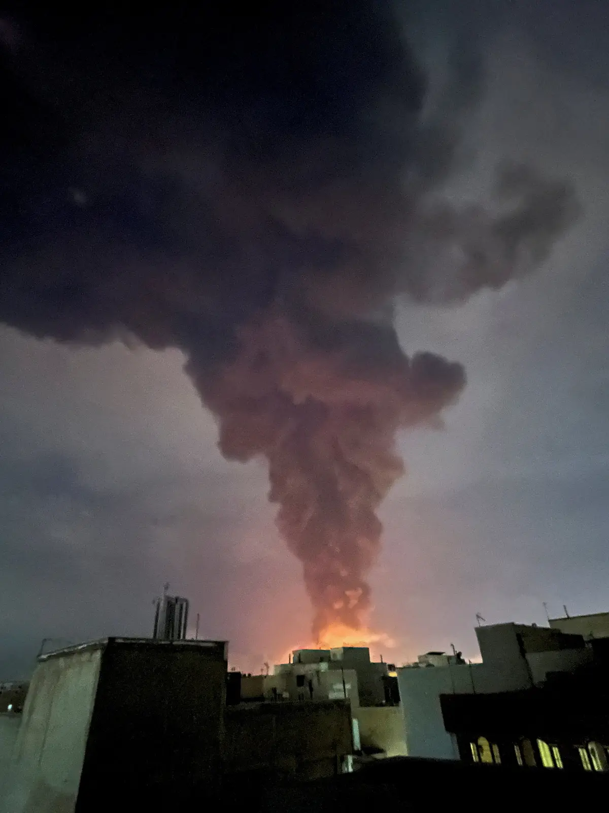 Smoke rises following an explosion, amid the U.S.-Israeli conflict with Iran, in Tehran, Iran, March 7, 2026. Picture taken with a mobile phone. Majid Asgaripour/WANA (West Asia News Agency) via REUTERS ATTENTION EDITORS - THIS PICTURE WAS PROVIDED BY A THIRD PARTY TPX IMAGES OF THE DAY
