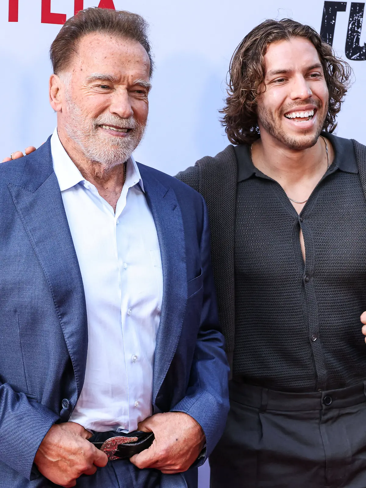 Netflix s Fubar Season 2 Premiere - LA Austrian and American actor, former Governor of California, businessman, former politician, and former professional bodybuilder Arnold Schwarzenegger and son/American actor and fitness model Joseph Baena arrive at the Los Angeles Premiere Of Netflix s FUBAR Season 2 held at the Netflix Tudum Theater on June 11, 2025 in Hollywood, Los Angeles, California, United States. Photo by Xavier Collin/Image Press Agency/ABACAPRESS.COM Hollywood California United States PUBLICATIONxNOTxINxFRAxUK Copyright: xCollinxXavier/ImagexPressxAgency/ABACAx