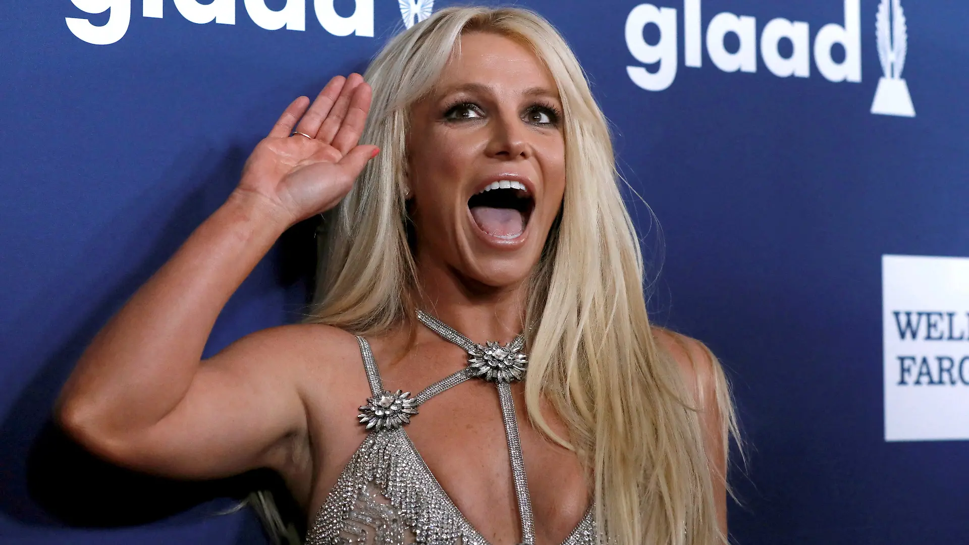 FILE PHOTO: Singer Britney Spears poses at the 29th Annual GLAAD Media Awards in Beverly Hills, California, U.S., April 12, 2018. REUTERS/Mario Anzuoni TPX IMAGES OF THE DAY/File Photo/File Photo