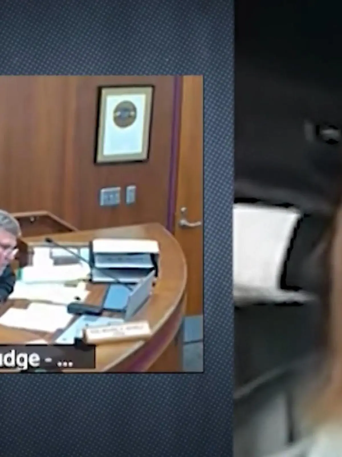 Bild zu: "Gerichts-Anhörung eskaliert! Frau schaltet sich aus Auto zu – Richter rastet aus"