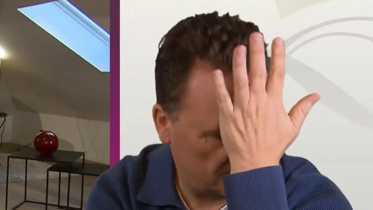 Guido fasst sich an den Kopf