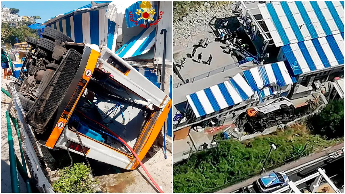 Kleinbus verunglückt auf Urlaubsinsel Capri - mindestens ein Toter