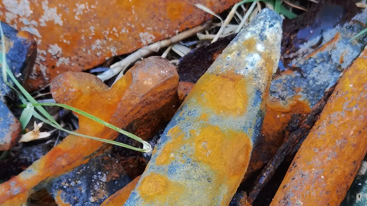 Foto der entwendeten Flakgranate