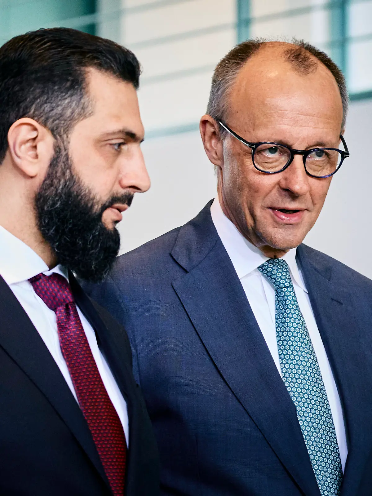 Friedrich Merz (CDU), Bundeskanzler, trifft den Praesidenten der Arabischen Republik Syrien, Ahmed al Sharaa, in Berlin, 30.03.2026.