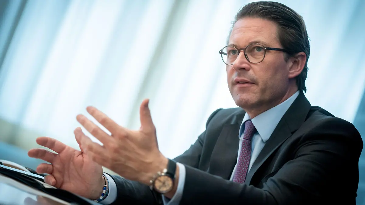 07.07.2021, Berlin: Andreas Scheuer (CSU), Bundesminister für Verkehr und digitale Infrastruktur, spricht in einem Interview mit Journalisten der Deutschen Presse-Agentur. Foto: Kay Nietfeld/dpa +++ dpa-Bildfunk +++