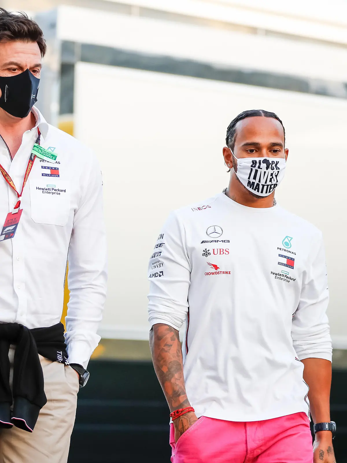 Teamchef Toto Wolff (Mercedes), Lewis Hamilton