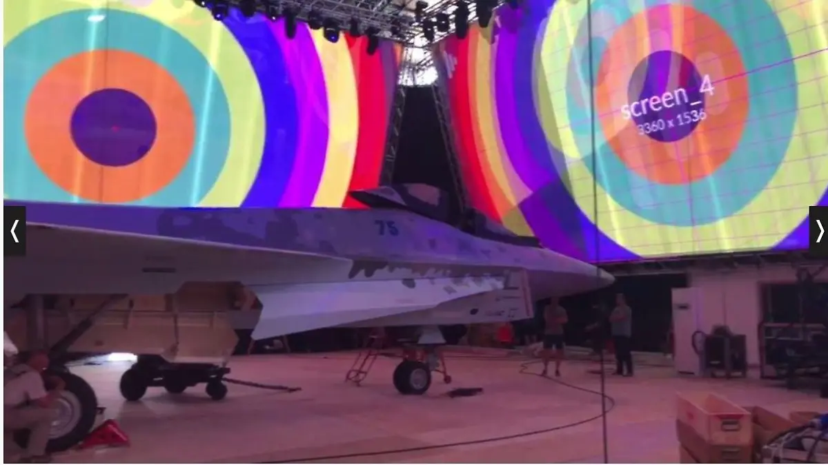 Präsentation des neuen russischen Stealth-Fighters SU-57.