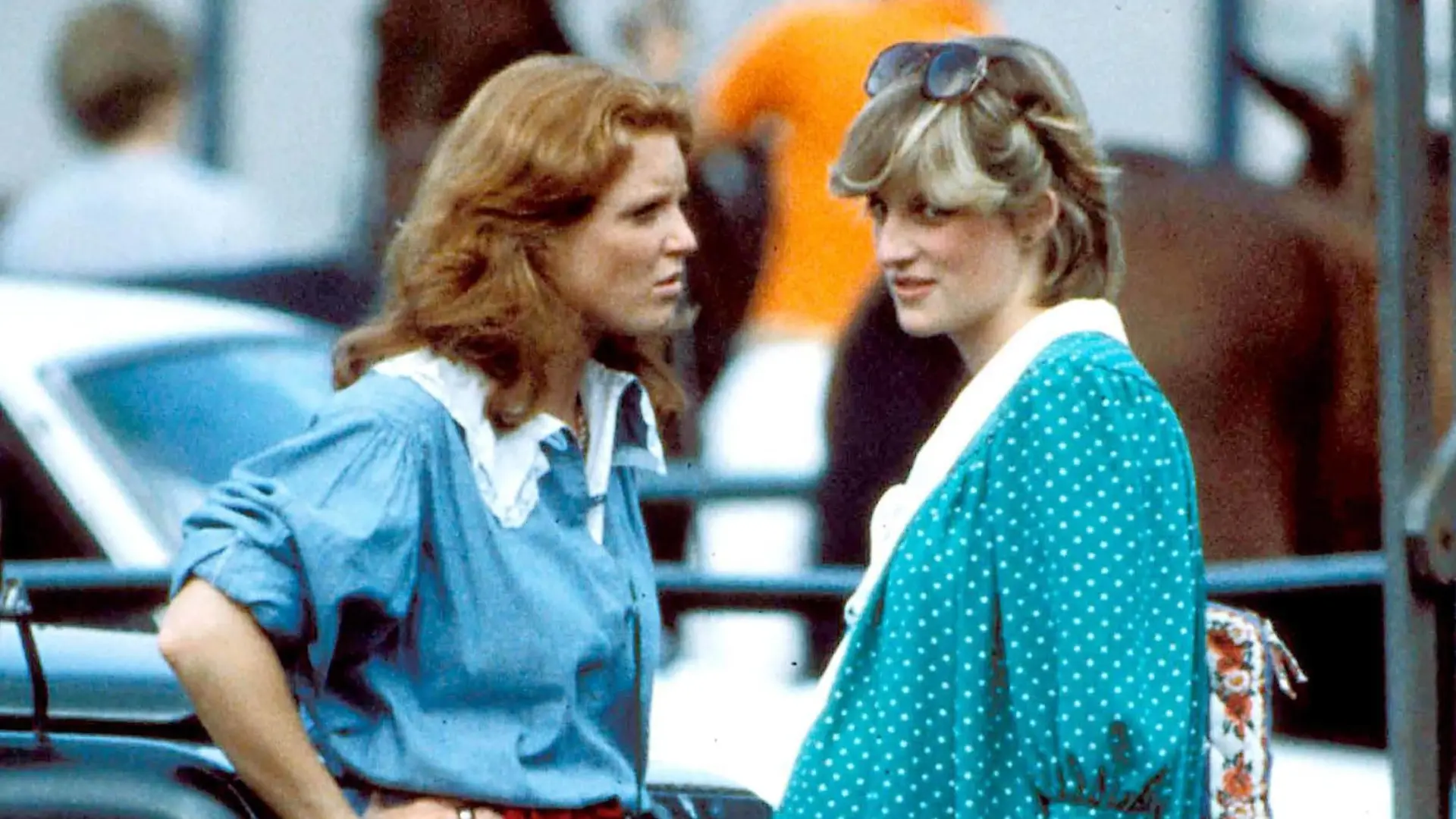Aug. 22, 2005 - 2-12.6-1982.POLO , WINDSOR.PRINCESS DIANA AND SARAH FERGUSON. - 1982 PUBLICATIONxINxGERxSUIxAUTxONLY - ZUMAg49 20050822gafa100332 Copyright: xAlphax