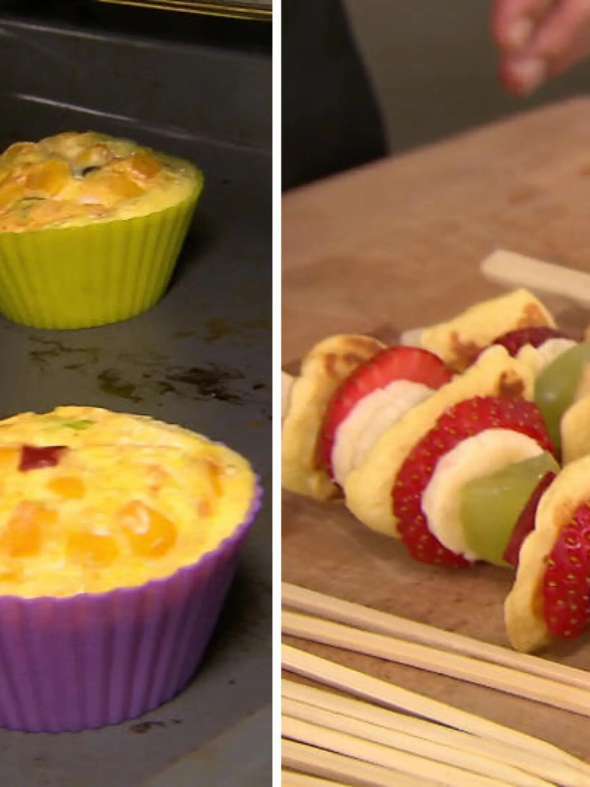 Schnelle Snacks fürs Picknick: Frittata-Muffins und Mini-Pancake-Spieße