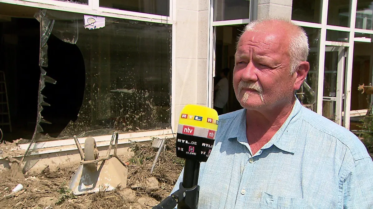 Frank Wershofen Betrieb wurde von den Fluten schwer geschädigt.