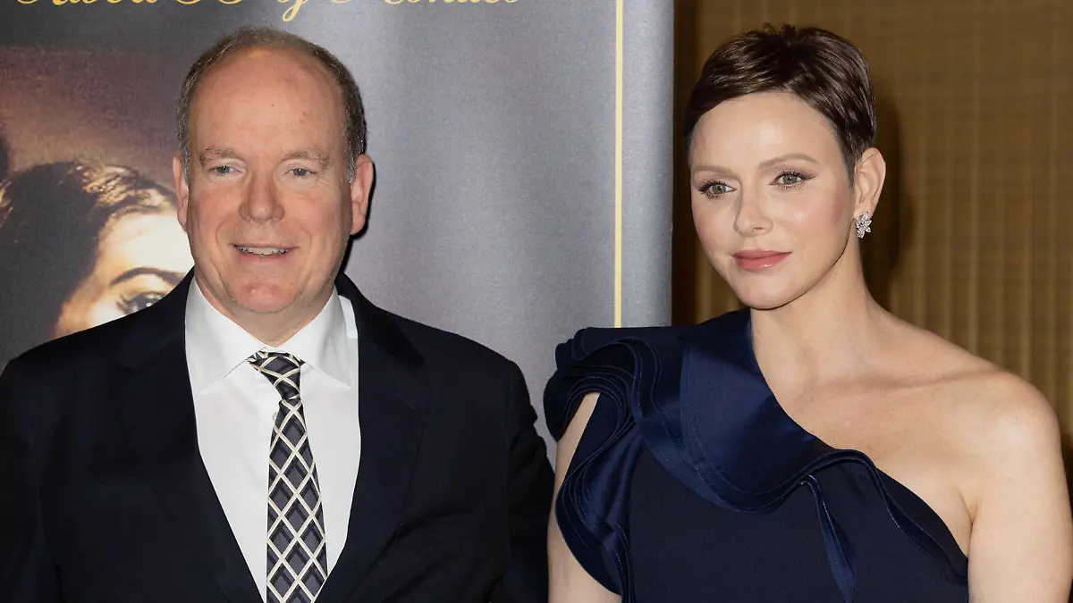POSITIVE CONTEXT ONLY - NO TABLOID - Maria Callas Monaco Gala and Awards in Monaco. TT.SS.HH. Prince Albert II and Princess Charlene of Monaco attend the ?Maria Callas? Awards ceremony at the Opera of Monte-Carlo with Ioanna Efthimiou, President & Founder of the Monaco Gala & Awards. Prince Albert II and Princess Charlene of Monaco received a ?Maria Callas? Award. And this year, singer Nana Mouskouri received the ?world best singer artist award?. The Maria Callas Monaco Gala & Awards is to become an annual institution in Monaco intended to celebrate art and opera as well as defending a new charitable cause each year. On May 12, 2023 in Monaco.