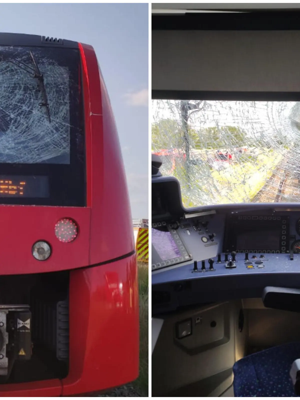 Kaiserslautern: Regionalbahn kollidiert mit Traktor