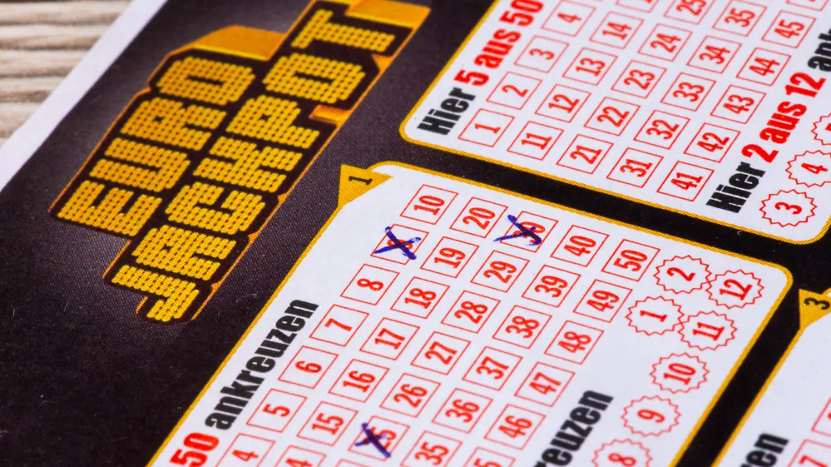 Eurojackpot: Nahaufnahme von einem Spielschein