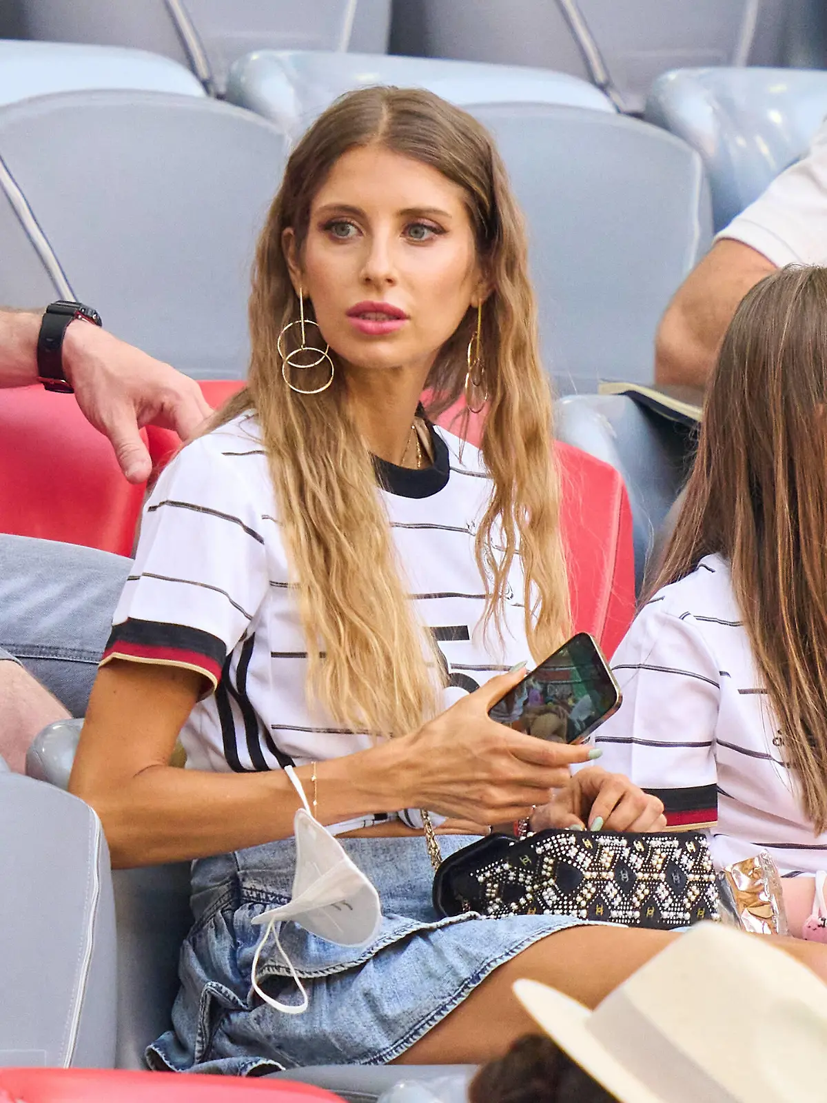 Cathy Fischer, wife of Mats Hummels, in the Group F match PORTUGAL - GERMANY at the football UEFA European Championships 2020 in Season 2020/2021 on June 19, 2021 in Munich, Germany. 