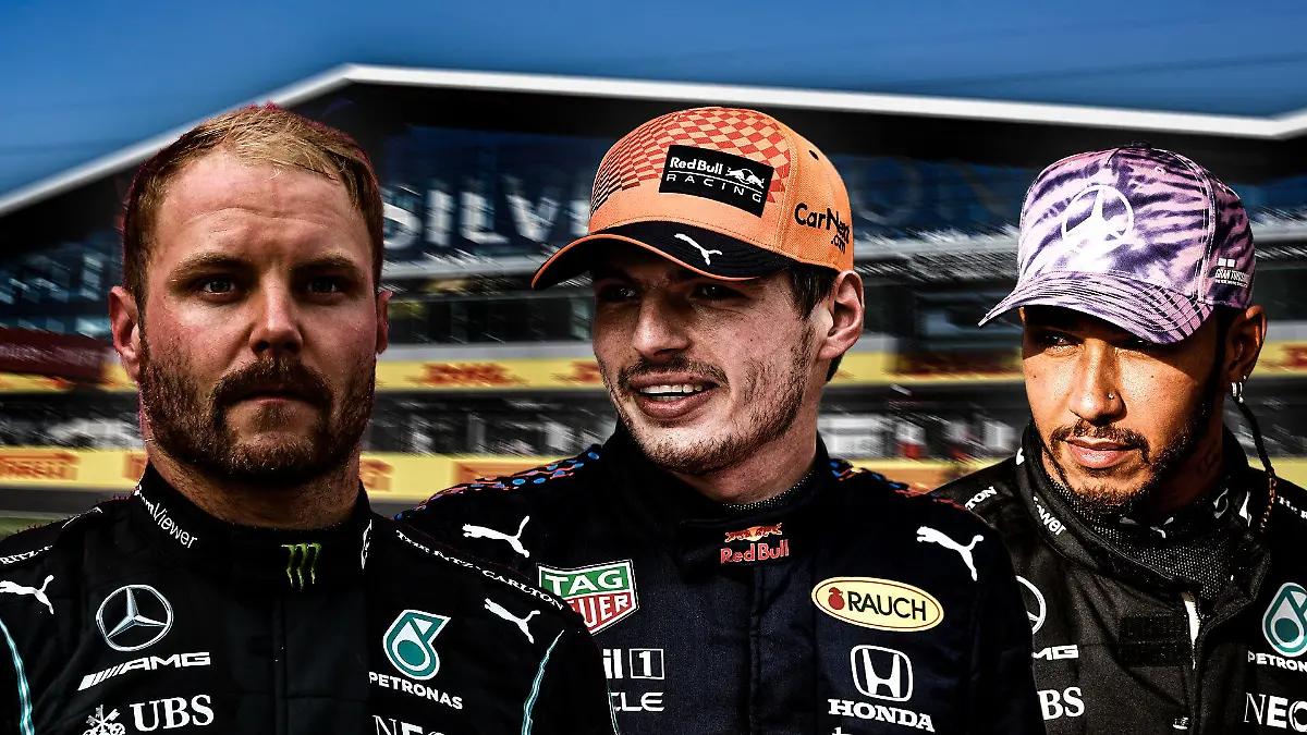 Valtteri Bottas, Max Verstappen, Lewis Hamilton